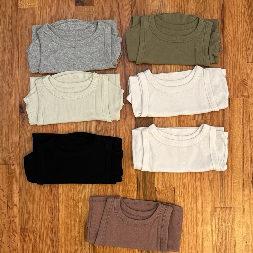 Lot of 7 A New Day Target ribbed tank tops XS extra small